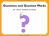 Questions and Question Marks - KS1 Teaching Resources (slide 1/34)